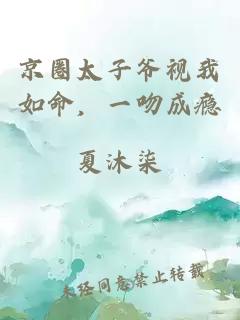京圈太子爺視我如命，一吻成癮