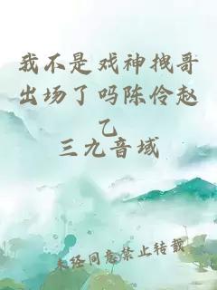 我不是戲神拽哥出場了嗎陳伶趙乙